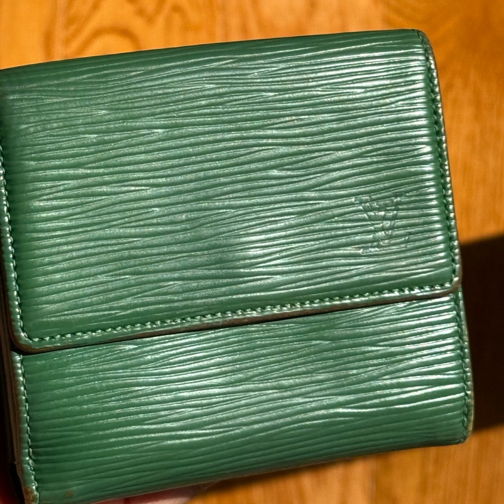 Louis Vuitton Green Leather Wallet